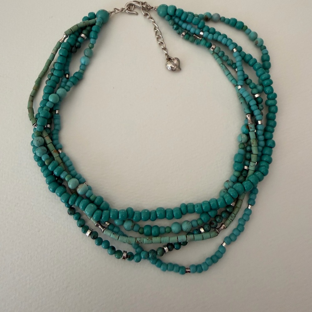 Carolee Turquoise Multi-Strand Beaded Necklace